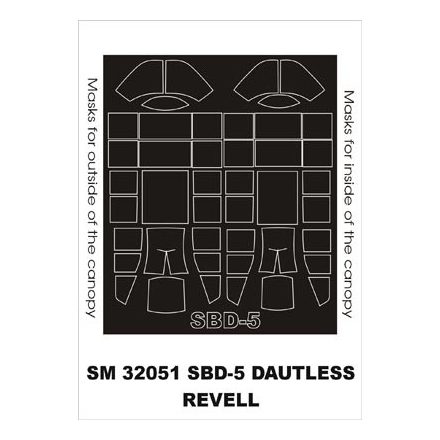 Montex SBD-4/5 Dauntless (Revell) maszkoló