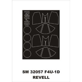Montex F4U-1D Corsair (Revell) maszkoló
