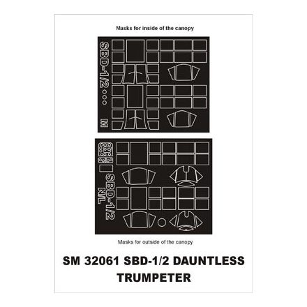 Montex SBD-1/2 Dauntless (Trumpeter) maszkoló