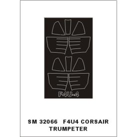 Montex F4U4 Corsair (TRUMPETER) maszkoló