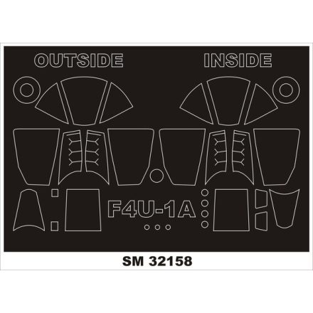 Montex F4U-1A CORSAIR (TAMIYA) maszkoló