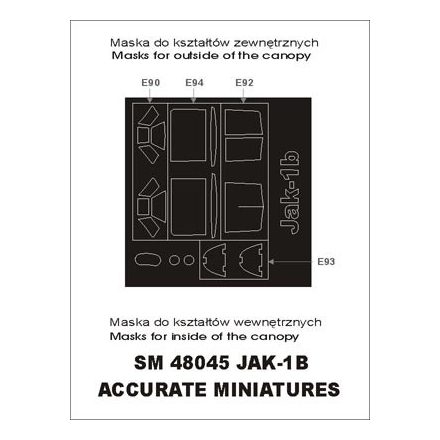 Montex Jak-1 B (Accurate Miniatures) maszkoló