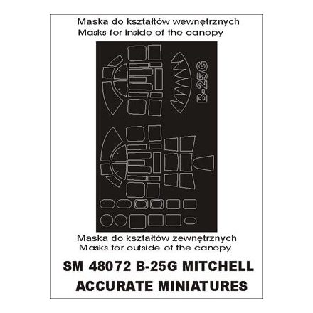 Montex B-25G Mitchell (Accurate Miniatures) maszkoló