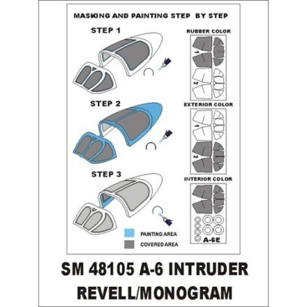 Montex A-6 Intruder (Revell , Monogram) maszkoló