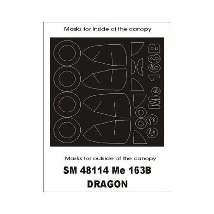 Montex Me 163 Komet (Dragon , Revell) maszkoló