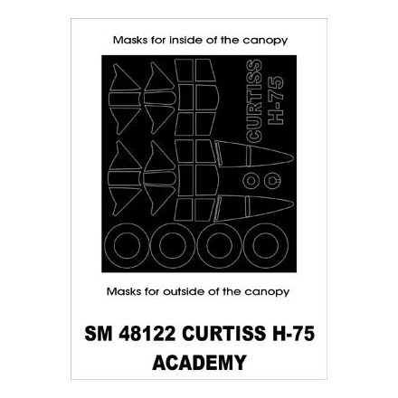 Montex Curtiss H-75 (Academy) maszkoló