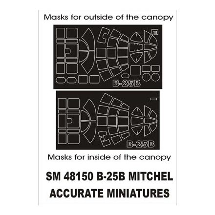 Montex B-25B Mitchell (Accurate Miniatures) maszkoló