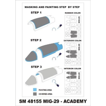Montex Mig-29A (Academy) maszkoló