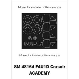 Montex F4U1-D Corsair (Academy) maszkoló