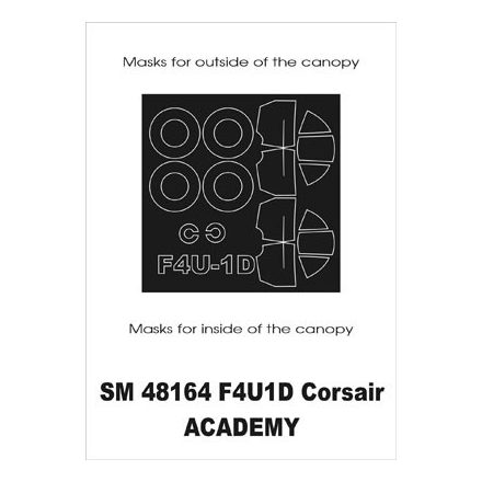 Montex F4U1-D Corsair (Academy) maszkoló