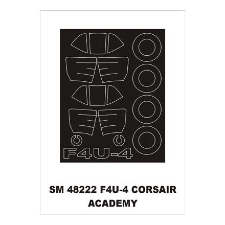 Montex F4U-4 Corsair (Academy) maszkoló
