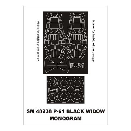 Montex P-61 BLACK WIDOW (Monogram) maszkoló