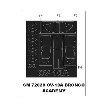 Montex OV-10A Bronco (Academy) maszkoló