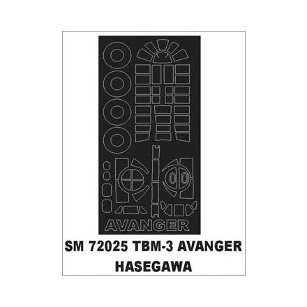 Montex TBM-3 Avenger (HASEGAWA) maszkoló
