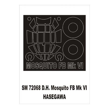 Montex DH Mosquito (Hasegawa) maszkoló