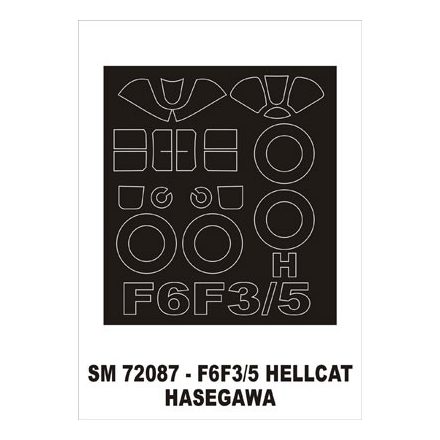 Montex F6F3/5 Hellcat (Hasegawa) maszkoló