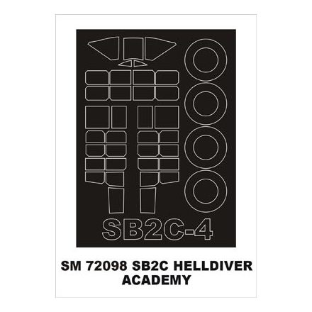 Montex SB2C Helldiver (Academy) maszkoló