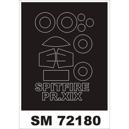 Montex Spitfire PR.XIX (AIRFIX) maszkoló