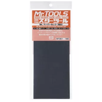   Mr Hobby Mr. Waterproof Sand Paper Set ROUGH 3x2Sheets - csiszolópapír