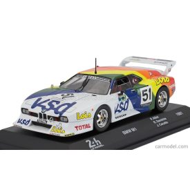   EDICOLA BMW M1 M88 3.5L S6 TEAM ORECA N 51 24h LE MANS 1981 PHILIPPE ALLIOT - BERNARD DARNICHE - JOHNNY CECOTTO