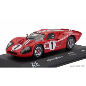   EDICOLA FORD GT40 MKIV 7.0L V8 TEAM SHELBY AMERICAN INC. N 1 WINNER 24h LE MANS 1967 ANTHONY JOSEPH FOYT - D.GURNEY
