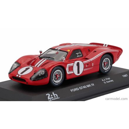EDICOLA FORD GT40 MKIV 7.0L V8 TEAM SHELBY AMERICAN INC. N 1 WINNER 24h LE MANS 1967 ANTHONY JOSEPH FOYT - D.GURNEY