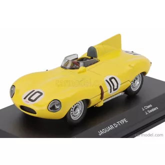   EDICOLA JAGUAR D-TYPE 3.4L TEAM ECURIE FRANCORCHAMPS N 10 3rd 24h LE MANS 1955 JACQUES SWATERS - JOHNNY CLAES