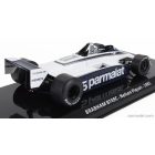 EDICOLA BRABHAM F1 BT49C PARMALAT RACING TEAM N 5 WORLD CHAMPION SEASON 1981 NELSON PIQUET - CON VETRINA - WITH SHOWCASE