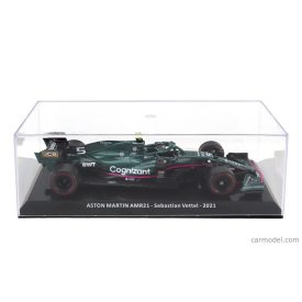   EDICOLA ASTON MARTIN F1 AMR21 MERCEDES M12 EQ POWER+ TEAM COGNIZANT FORMULA ONE N 5 SEASON 2021 SEBASTIAN VETTEL - CON VETRINA - WITH SHOWCASE