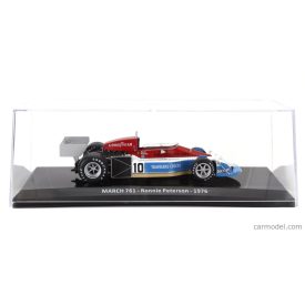   EDICOLA MARCH F1 761 N 10 SEASON 1976 RONNIE PETERSON - CON VETRINA - WITH SHOWCASE
