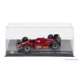   EDICOLA FERRARI F1 F1/86 N 28 SEASON 1986 STEFAN JOHANSSON - WITH SHOWCASE