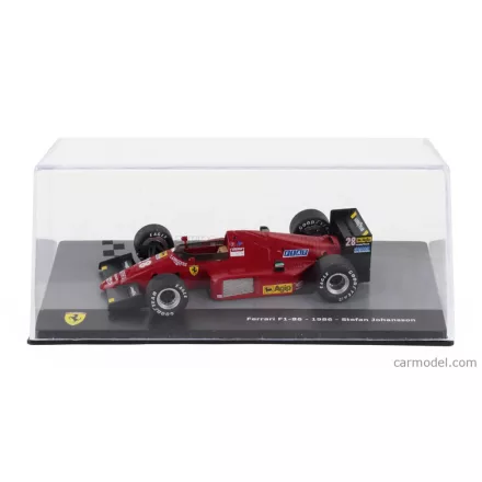 EDICOLA FERRARI F1 F1/86 N 28 SEASON 1986 STEFAN JOHANSSON - WITH SHOWCASE