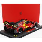 BBR FERRARI 499P 3.0L TURBO V6 TEAM FERRARI AF CORSE N 50 5th 24h LE MANS (POLE POSITION) 2023 ANTONIO FUOCO - MIGUEL MOLINA - NICKLAS NIELSEN - CON VETRINA - WITH SHOWCASE