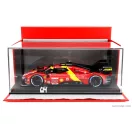 BBR FERRARI 499P 3.0L TURBO V6 TEAM FERRARI AF CORSE N 50 5th 24h LE MANS (POLE POSITION) 2023 ANTONIO FUOCO - MIGUEL MOLINA - NICKLAS NIELSEN - CON VETRINA - WITH SHOWCASE
