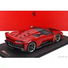 BBR FERRARI F80 2024 - CARBON SILVER RIMS - CON VETRINA - WITH SHOWCASE