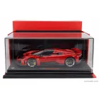 BBR FERRARI F80 2024 - CARBON SILVER RIMS - CON VETRINA - WITH SHOWCASE