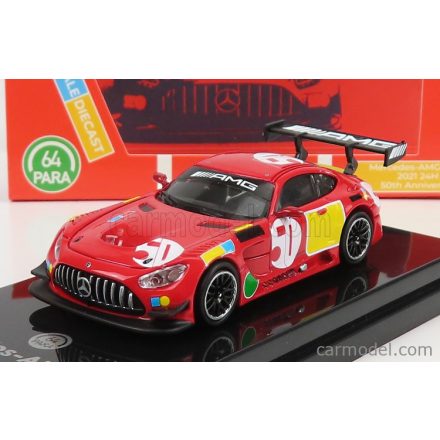 PARAGON MODELS MERCEDES AMG GT3 EVO N 50 - 50th ANNIVERSARY RED PIG LIVERY 2022