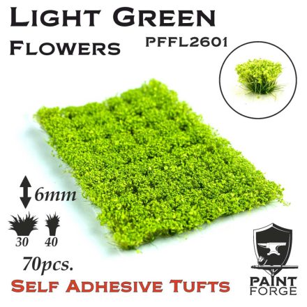 Paint Forge Light Green Flowers 6mm