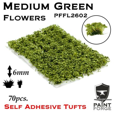 Paint Forge Medium Green Flowers 6mm