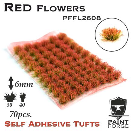 Paint Forge Red Flowers 6mm