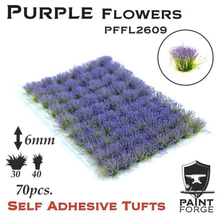 Paint Forge Purple Flowers 6mm