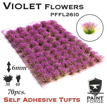 Paint Forge Violet Flowers 6mm