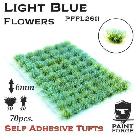 Paint Forge Light Blue Flowers 6mm