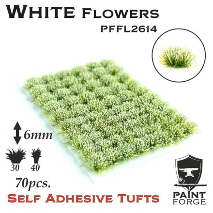 Paint Forge White Flowers 6mm