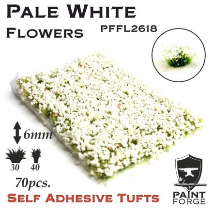 Paint Forge Pale White Flowers 6mm