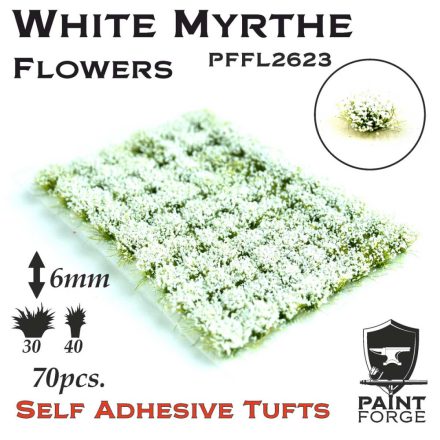 Paint Forge White Myrthe Flowers 6mm