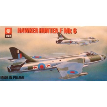 Plastyk Hawker Hunter F Mk.6 British Jet Fighter makett
