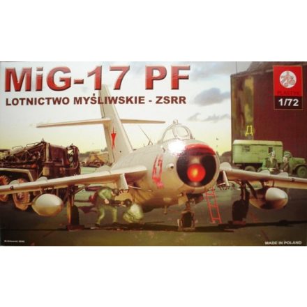 Plastyk Mikoyan-Guriewitz MiG-17 PF Soviet Jet Fighter makett