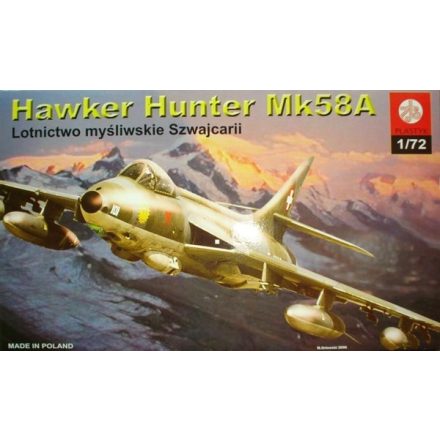 Plastyk Hawker Hunter Mk.58A (Swiss Air Force) makett