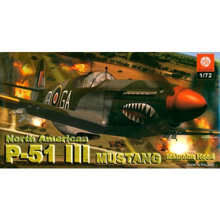 Plastyk North American P-51 Mustang III (Malcolm Hood) makett